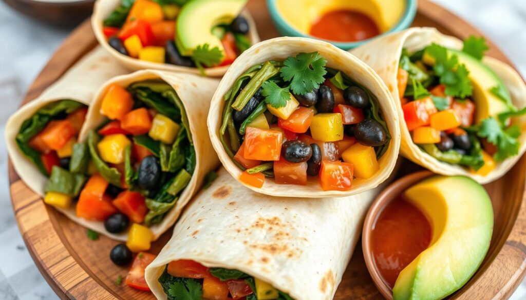 vegetable-packed burritos vegetable-packed burritos